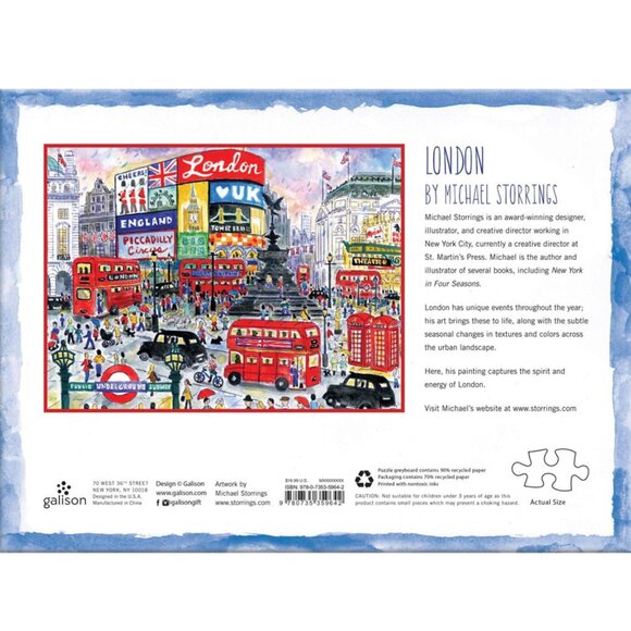 LONDON STREET SCENE PUZZLE 1,000 PIECES - MICHAEL STORRINGS - Picture 4 of 7